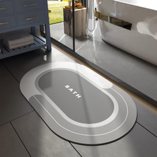 Banyo Paspası - Emici Kaymaz Hızlı Kuruyan Lekeye Dayanıklı Halı - Dış Mekan Küvet Duş Odası Için Kolay Bakım 58 cm