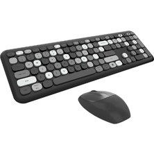 Mofii NO666 Siyah Gri Klavye Mouse Set