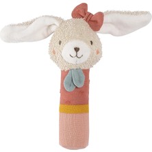 Fehn Çubuk Kavrama Oyuncağı Tavşan - Kavramak Için Çıngıraklı Motor Becerileri Oyuncağı - Organik Pamuklu Pelüş Hayvan Kavrama Oyuncağı- 0+Aylık Bebekler ve Küçük Çocuklar Için Oyuncak