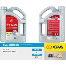 Gva 9930123 - Antifriz 3 Lt -37 C Kırmızı Long Life Koli 6 Ad Organık