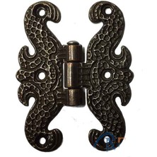 Zamak Kelebek Menteşe - Büyük, 50X67MM, Oksit, 100 Adet