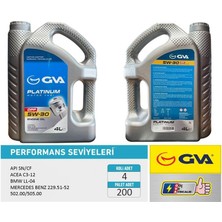 Gva 9920152 - Motor Yağı 5W30 4 Lt Platınum Partiküllü-Dpf Tam Sentetik Apı Sn/cf