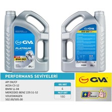 Gva 9920154 - Motor Yağı 5W30 5 Lt Platınum Partiküllü-Dpf Tam Sentetik Apı Sn/cf