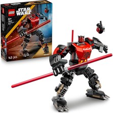 : Klon Savaşları Darth Maul Robotu 75411-6 Yaş Üzeri Kız ve Erkek Çocuklar Için Açılan Kokpit ve Arama Droidi Içeren Yaratıcı Oyuncak Yapım Seti, Doğum Günü Hediyesi Fikri (143 Parça)