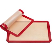 Fırınlanabilir Kendinden Yağlı Silikon Pişirme Matı | Yıkanabilir Fırın Matı 30 x 40 cm