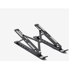 Laptop Standı Katlanabilir Çok Fonksiyonlu Metal Black