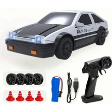 Ghz Uzaktan Kumandalı 4x4 Şarjlı Işıklı Drift Yapan Araba - Uzaktan Kumandalı Rc Drift Aracı (Beyaz)