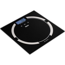 Cam Vücut Analiz Baskülü Siyah Elektronik Kişisel Bakım Aleti