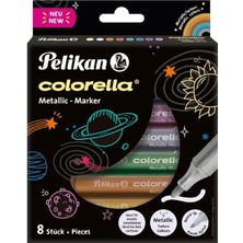 Colorella Metalik 411 Keçeli Kalem 8li Kutu