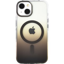 iPhone 13 Kılıf Kablosuz Şarj Özellikli Şeffaf Transparan Renk Geçişli Toros Kapak