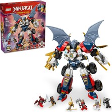 Zane’in Ultra Kombo Mech’i 71834-9 Yaş ve Üzeri Çocuklar Için Araba, Jet ve Ejderha Içeren 4’ü 1 Arada Oyuncak Yapım Seti, Doğum Günü Hediyesi (1187 Parça)