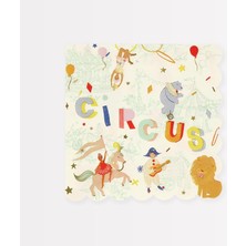 Meri - Circus Large Napkins - Sirk Peçeteler (L) (X16)