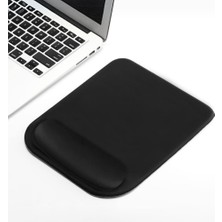 Bilek Destekli Mouse Pad Ergonomik Kaymaz Taban Mouse Pad, Bilek Koruyucu Tasarım Siyah