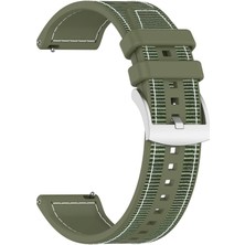 Amazfit Gts - Gts 2 - Gts 2e Uyumlu Tokalı Silikon Kordon 20MM