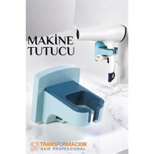 Dktt Saç Kurutma Makinesi Tutucu Pratik Yapışma Mavi