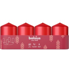 Sütun Blok Mum, 7 Saat Yanma Süreli, 60/40MM (4'lü Paket)