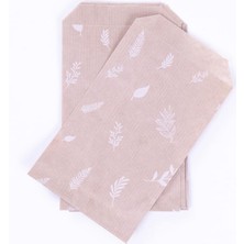 Yaprak Desenli Kese Kağıdı, Kraft 11X20-100 Adet