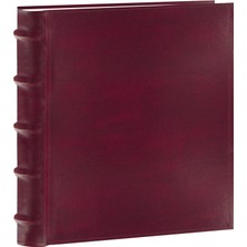 Photo Albums CLB-257/BG 200 Cepli Avrupa Gümrüklü Deri Fotoğraf Albümü, 5 x 17,7 cm Baskılar, Bordo