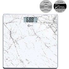 Dijital Cam Baskül, Şık ve Hassas, Beyaz, Güvenilir ve Kullanışlı