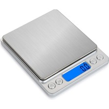 Mini Hassas Elektronik Tartı, 3000 G, 0.1 G Hassasiyet, Gri Renk, 1 Yıl Garanti