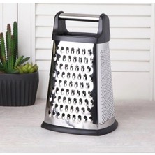 Metal Rende Paslanmaz Çelik Çok Amaçlı ve Dayanıklı Tasarım Sebze Peynir ve Meyve Rendesi Ergonomik Saplı Kolay Temizlenebilir Mutfak Için Pratik ve Şık (24 Cm)