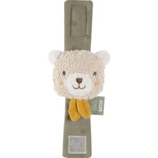 Fehn Çıngırak Bileklik Oyuncak Ayı - Motor Becerileri Oyuncağı Çıngıraklı Kavrama Oyuncağı - Organik Pamuk Pelüş Bebek Oyuncağı - 0+ Aydan Itibaren Bebekler ve Küçük Çocuklar Için Oyuncak