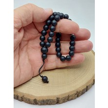 Oniks Taşı Mat 33LÜK Özel Tasarım Tesbih 8mm (1262)