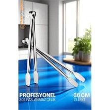 Dktt Mutfak Maşası - Mangal Barbekü Maşası - Izgara Maşası Tava Maşası Çelik 36 cm