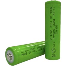 18650 3.7V 2000 Mah 1c Li-Ion Şarjlı Pil Başlı