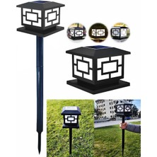 Solar Güneş Enerjili 10W Set Üstü Standlı 78 cm Bahçe Aydınlatması, Su Geçirmez, 3200K-6500K, Solar Küp Armatür, 2 Modlu (Beyaz-Gün Işığı), Veranda, Çit, Bahçe Duvarı Küp Aydınlatma 165×110 mm