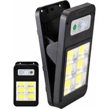 Solar Güneş Enerjili Lamba 6 Cop Beyaz LED Kıskaçlı Sokak Lambası Hareket Sensörlü Su Geçirmez USB Ile Telefon Şarj Özelliği Teras Veranda Bahçe Agaç Patika Garaj Balkon Dekorasyon Aydınlatması