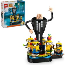 Despicable Me 4 Yapım Parçalarından Gru ve Minyonlar 75582 9 Yaş ve Üzeri Çocuklar Için Yaratıcı Oyuncak Model Yapım Seti (839 Parça)