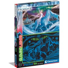 - 104 Parça Glowing Lights Puzzle - Frozen 2