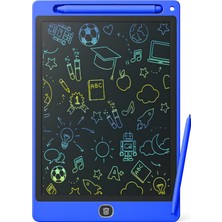10 Inç Renkli LCD Yazı Tableti - Mavi - Çocuklar Için Eğitici Çizim Tableti, Kalemli Silinebilir Ekran, Kağıt Tasarruflu Taşınabilir Not Defteri (3+ Yaş)