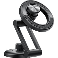 iPhone 11-16 Pro Max Uygun Manyetik Katlanabilir Araç Içi Telefon Tutucu Her Modele Uygun Mıknatıslı Torpido ve Cama Yapışan Telefon Tutucu Yeni Nesil Telefon Stand Titreşime Dayanıklı