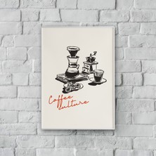 ''coffee Culture'' Poster Tablo (Çerçeveli)