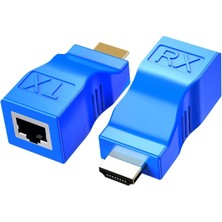 Lua HDMI Uzatıcı, Dds-Dudes HDMI - RJ45 Ethernet Ağ Kabloları Uzatma Dönüştürücü Tekrarlayıcı, CAT5E Cat6 1080P Üstü 30 M Uzatıcı Hdtv Stb DVD Ps4 Için Uygundur