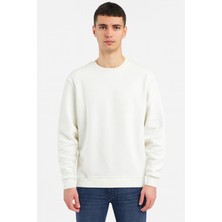 Erkek Oversize Uzun Kol Sıfır Yaka SWEATSHIRT-7383