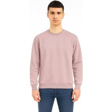 Erkek Oversize Uzun Kol Sıfır Yaka SWEATSHIRT-7383