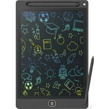 10 Inç Renkli LCD Yazı Tableti - Siyah - Çocuklar Için Eğitici Çizim Tableti, Kalemli Silinebilir Ekran, Kağıt Tasarruflu Taşınabilir Not Defteri (3+ Yaş)