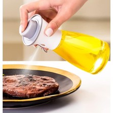 Zeytinyağı Cam Sprey Şişesi Sirke Yağ Püskürtücü Barbekü Sosu Yağdanlık 220ML (Cam)