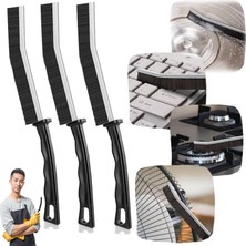 Çatlak Temizleme Fırçası, Sert Kıllı Çatlak Temizleme Fırçası, Çatlak Fırçası - Çok Amaçlı Pencere Oluk Temizleme Fırçası, Boşluk Temizleme Fırçası, Temizlik Için Duş Fırçası - Derin Mutfak Temizleme