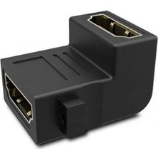 4682 HDMI Dirsek Adaptörü Dişi Dişi L Çevirici 90 Derece Dönüştürücü