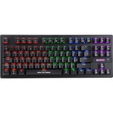 KG901 Tr Wired Jixian Blue Switch Tkl Rainbow Mekanik Gaming Keyboard