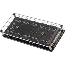 Rgb LED 3 Pin 11 Port 5V Sata Power Güç Fan Çoklayıcır Şerit Hub Kablo Splitter