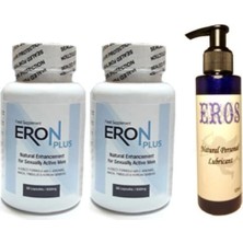 Eros Lubricant 125ML Jel + 2 Adet Eron Plus 60LI Erkeklere Özel