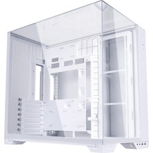 Li O11 Vision Compact Atx Mid-Tower Oyun Pc Kasası - Alüminyum ve Temperli Cam Beyaz Pc Kasası