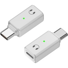 Type C To Lightning Kulaklık Dönüştürücü iPhone iPad Macbook Yuva Çevirici Müzik Dinleme Arama Otgkl