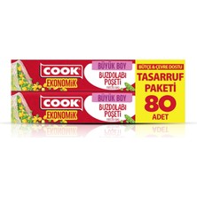 Ekonomik Büyük Buzdolabı Poşeti 30 x 42 Cm, 80 Yaprak, 15'li