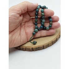 Yosunlu Akik Taşı 33LÜK Özel Tasarım Tesbih 8mm (55986)